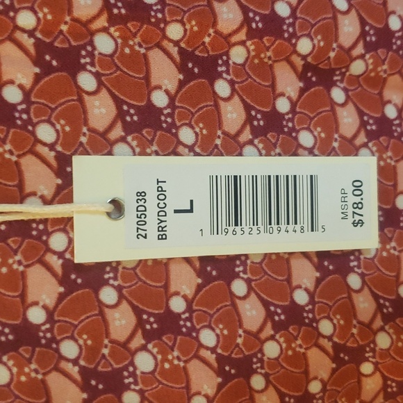 Max Studio pink and salmon colored light weight large top - Picture 7 of 13